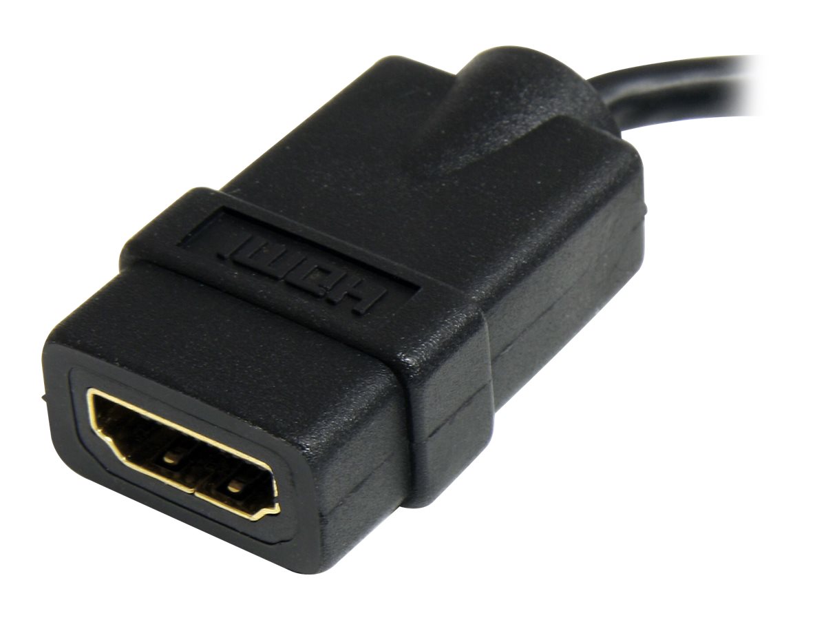 StarTech.com Cble adaptateur HDMI haute vitesse de 12cm - HDMI vers Micro HDMI - F/M - Noir