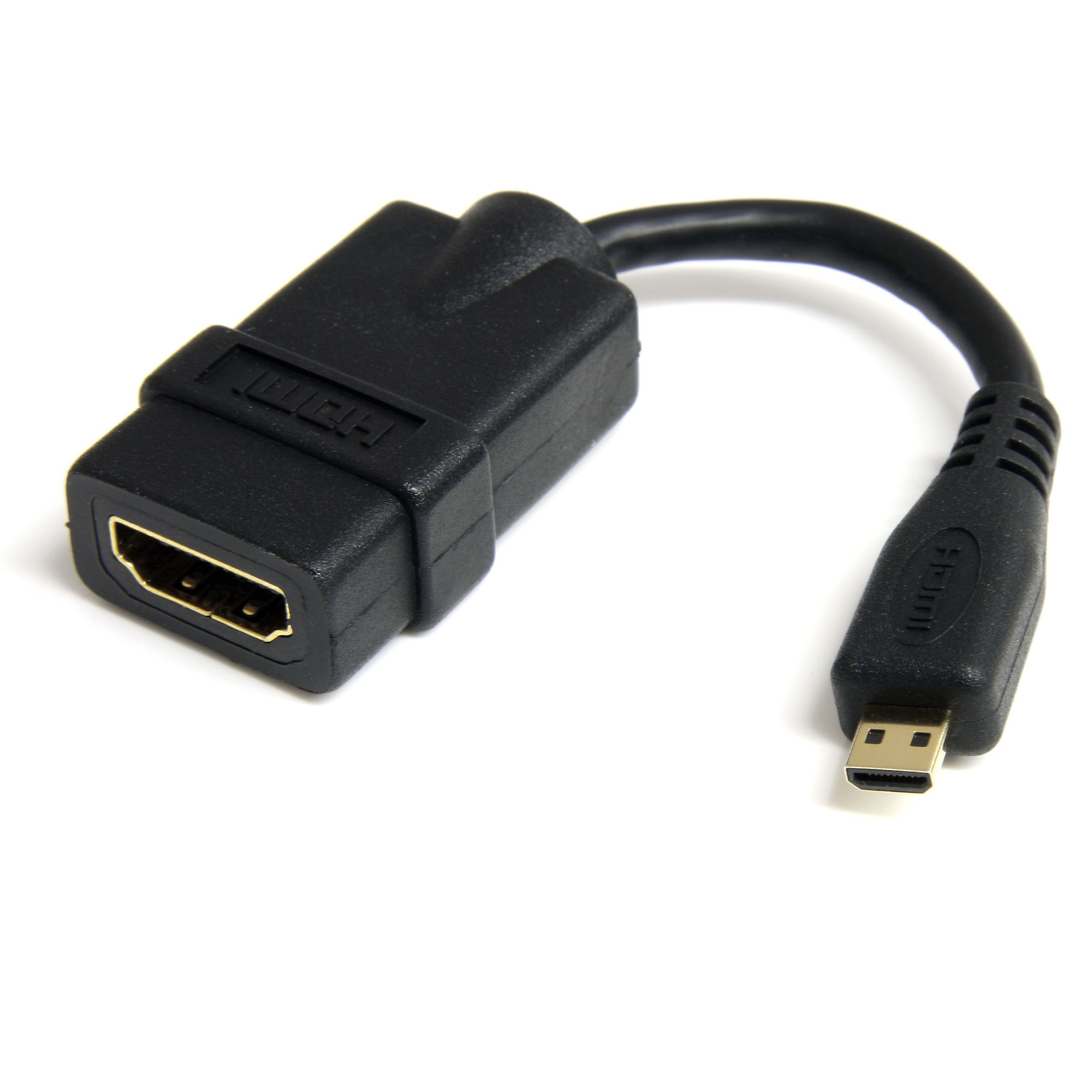 StarTech.com Cble adaptateur HDMI haute vitesse de 12cm - HDMI vers Micro HDMI - F/M - Noir