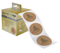 Sigel 200 Aufkleber Christmas with Apples Weihnachtsbaum 47.0 x 47.0