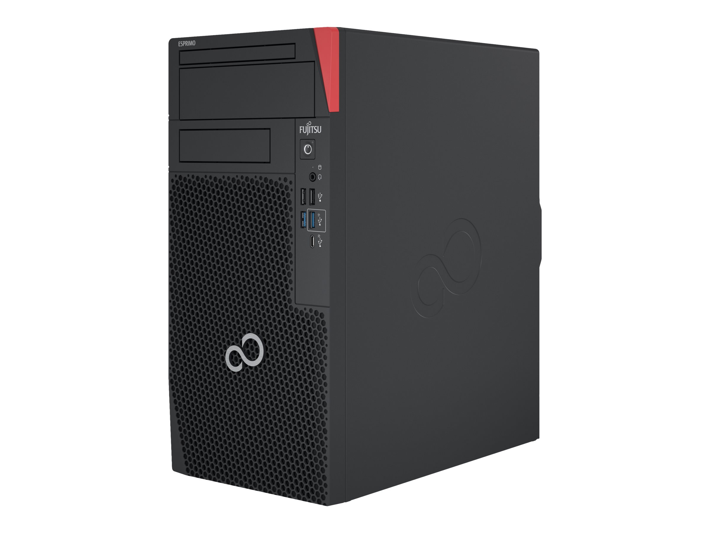Fujitsu ESPRIMO P9012 - Micro Tower - Core i5 12500 / 3 GHz - vPro Enterprise - RAM 16 GB - SSD 512 GB - DVD SuperMulti - UHD Graphics 770 - GigE, Bluetooth 5.2, 802.11ax (Wi-Fi 6E)