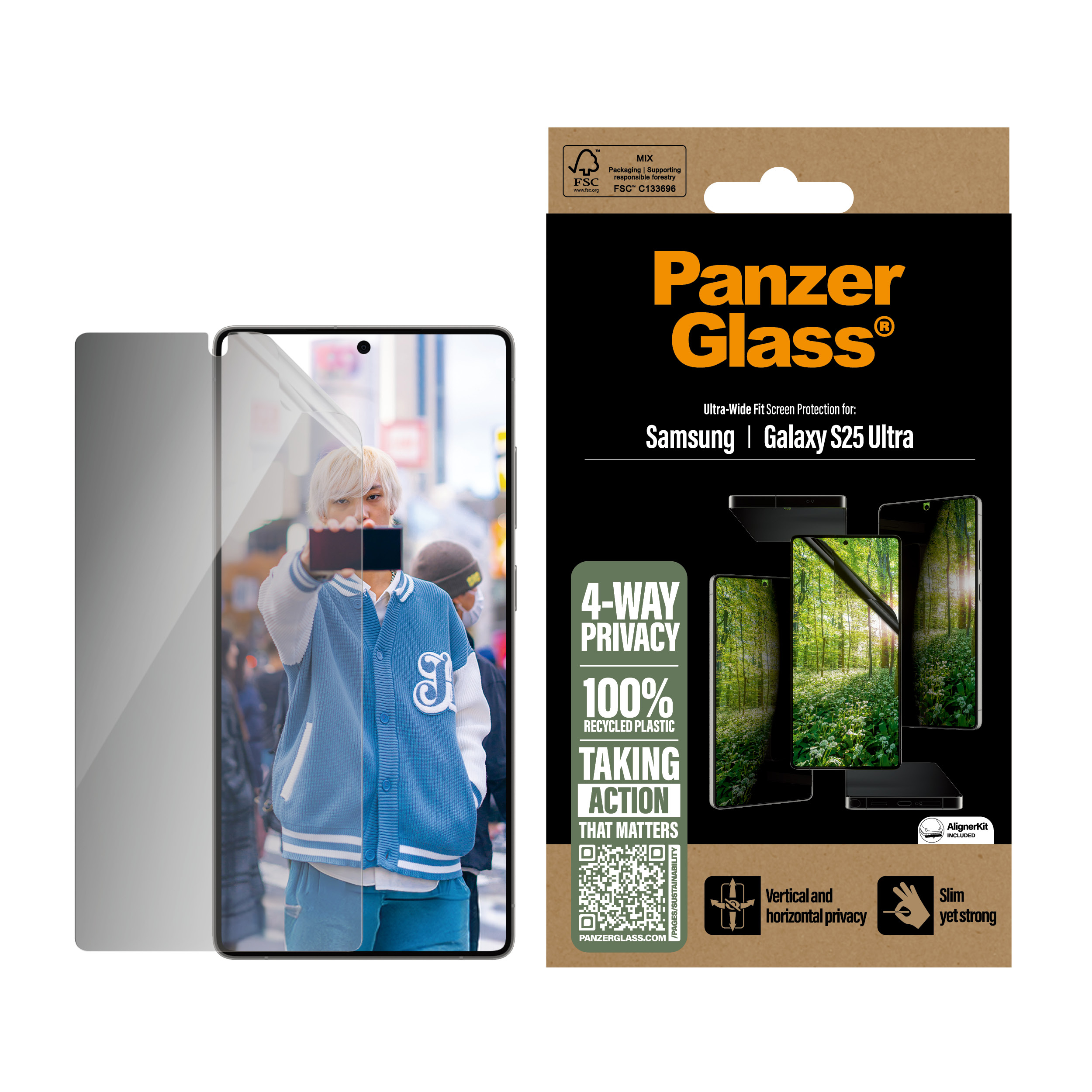 PanzerGlass UWF ECO MATRIX 4-Way-Privacy