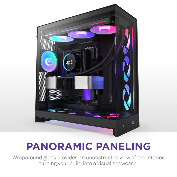 NZXT H9 Flow Rgb+ Black - Midi/Minitower - ATX