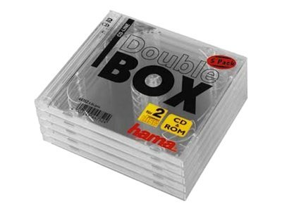 Hama Custodia per CD doppia, 5 pezzi trasparenti