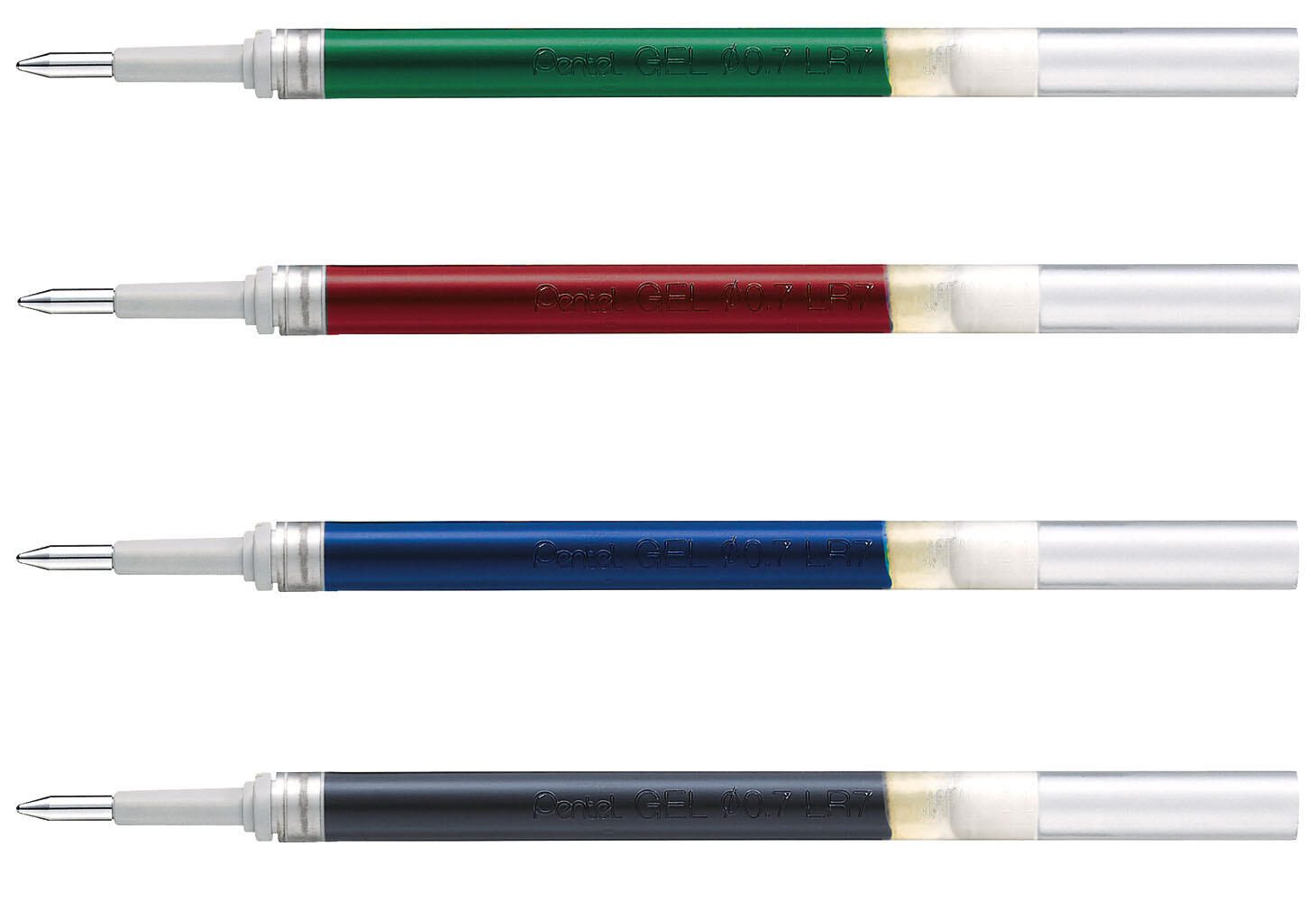 Pentel 4 LR7 Gelschreiberminen farbsortiert