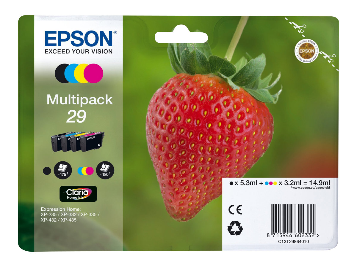 Epson 29 Multipack - 4er-Pack - Schwarz, Gelb, Cyan, Magenta