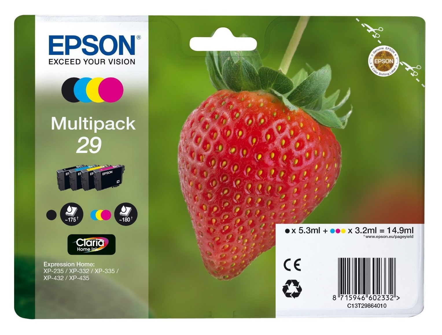 Epson 29 Multipack - 4er-Pack - Schwarz, Gelb, Cyan, Magenta
