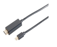 ShiverPeaks BS10-53045 - 3 m - Mini DisplayPort - HDMI - Mnnlich - Mnnlich - Gold