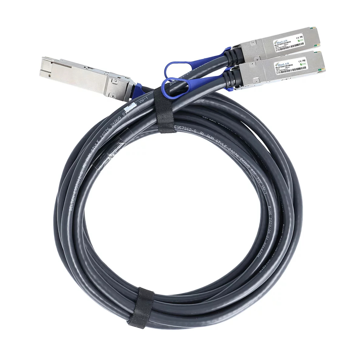 BlueOptics BL072001W2M26-BL c�ble dInfiniBand 2 m QSFP56 2xQSFP56 Noir