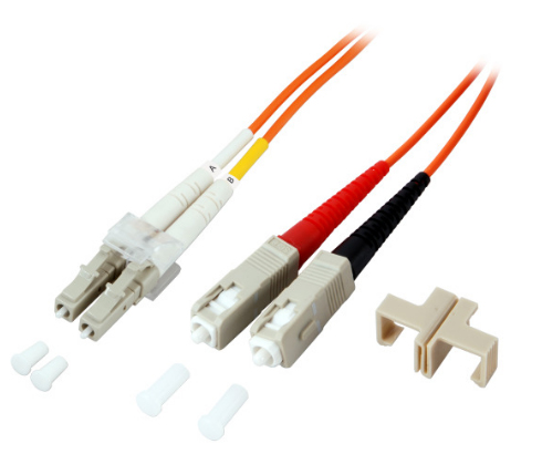 EFB Elektronik O0320.50 fibre optic cable 50 m LC SC OM2 Orange