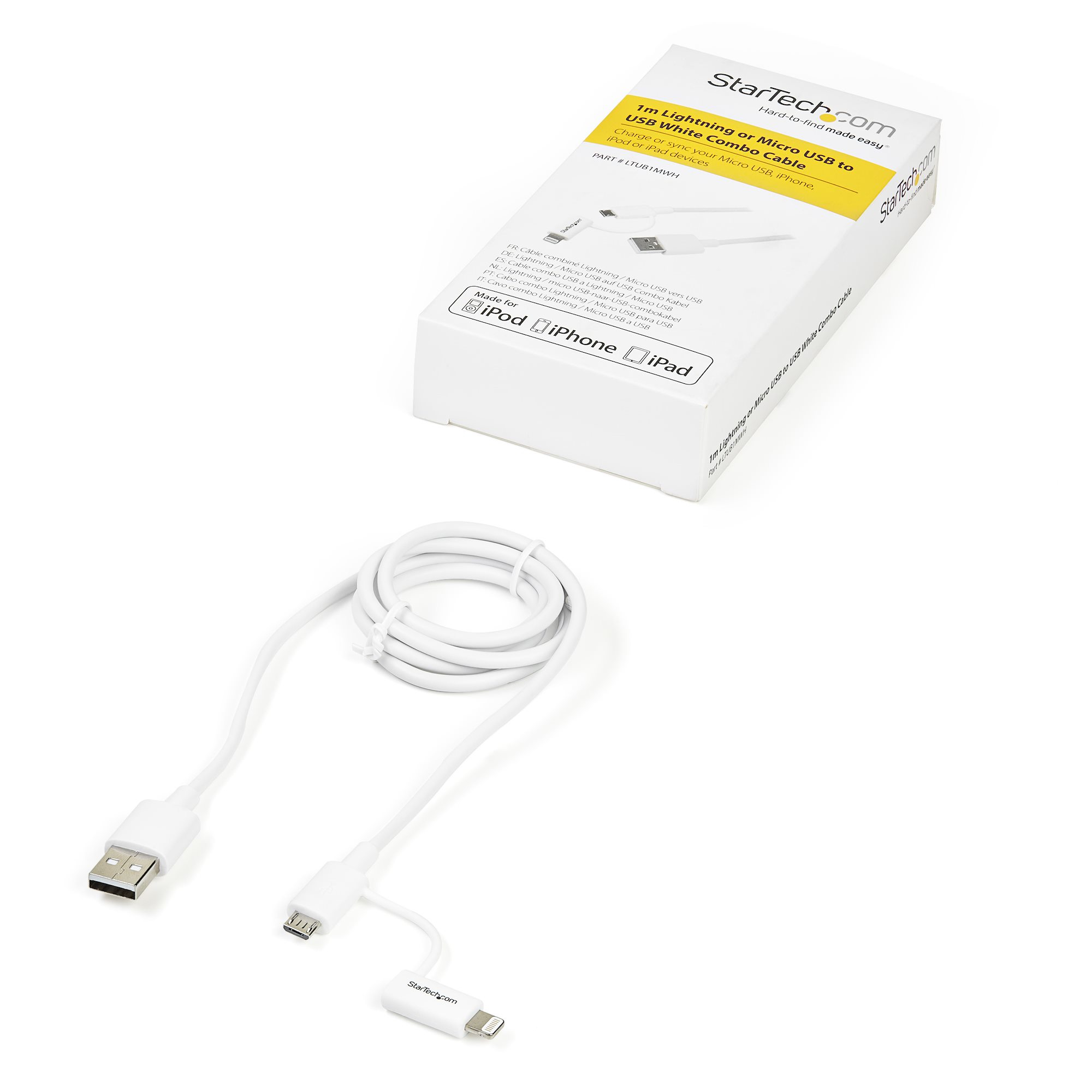 StarTech.com Câble Apple Lightning vers USB pour iPhone, iPod