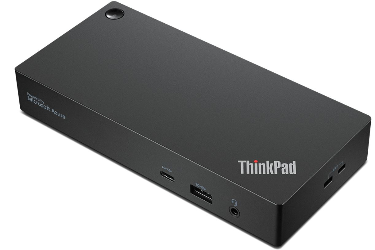 Lenovo 40B20135IT base para porttil y replicador de puertos Almbrico USB 3.2 Gen 1 (3.1 Gen 1) Type-A + Type-C Negro