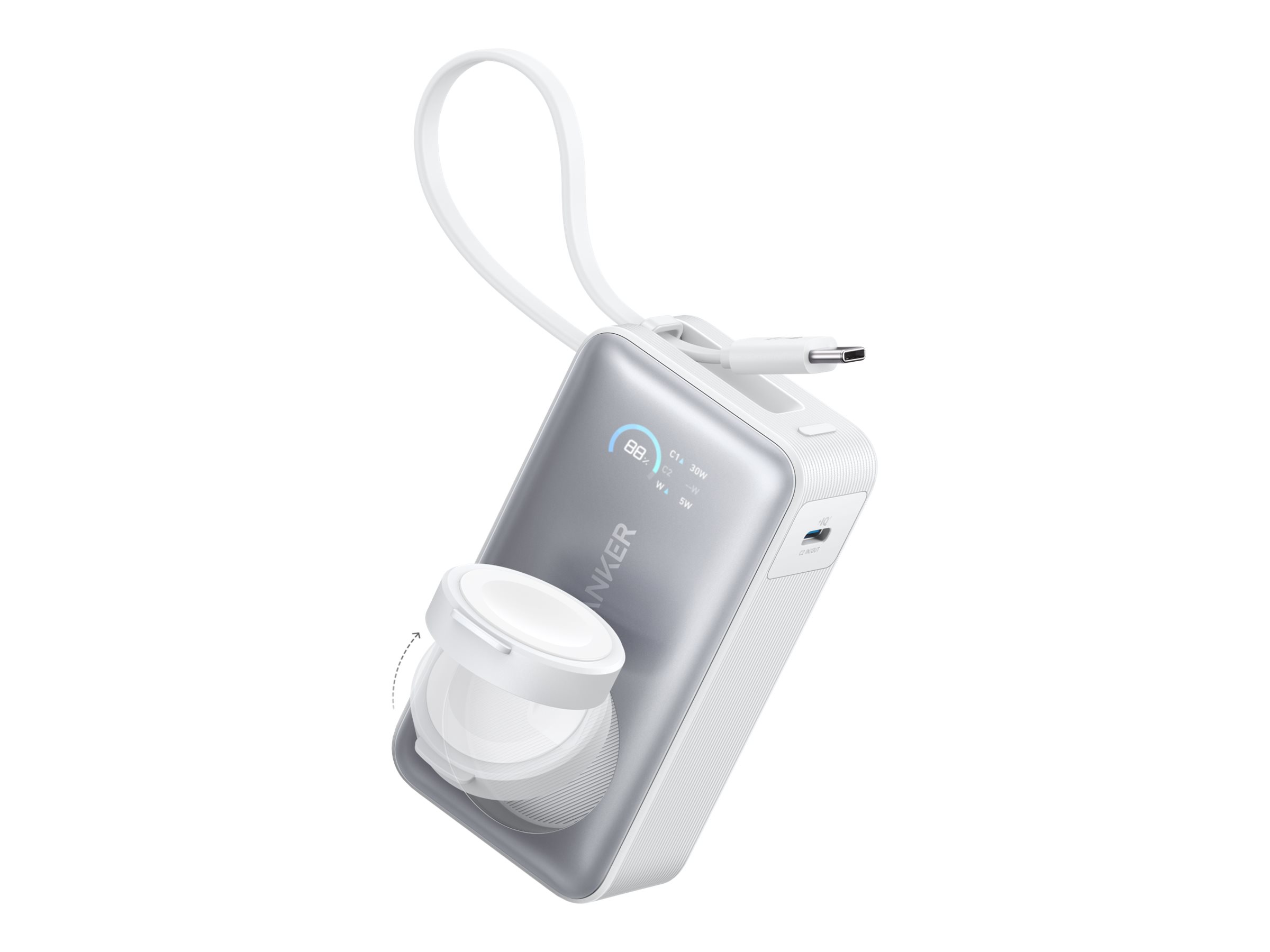 Anker Innovations Anker MagGo - Powerbank - 10000 mAh - 35 Watt (24 pin USB-C)