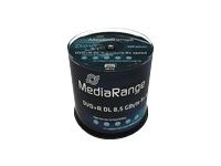 MEDIARANGE 100 x DVD+R DL - 8.5 GB 8x - mit Tintenstrahldrucker bedruckbare Oberflche