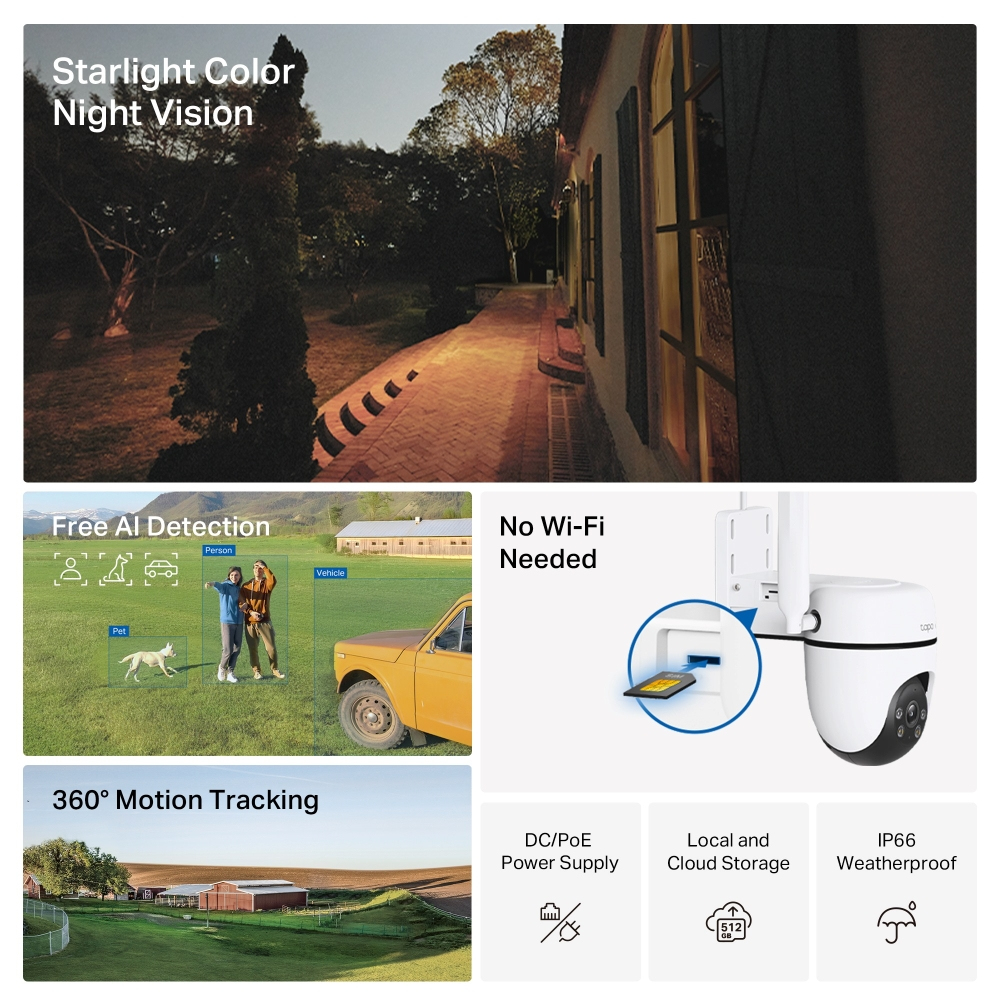 TP-LINK Outdoor Pan/Tilt 4G LTE Camera