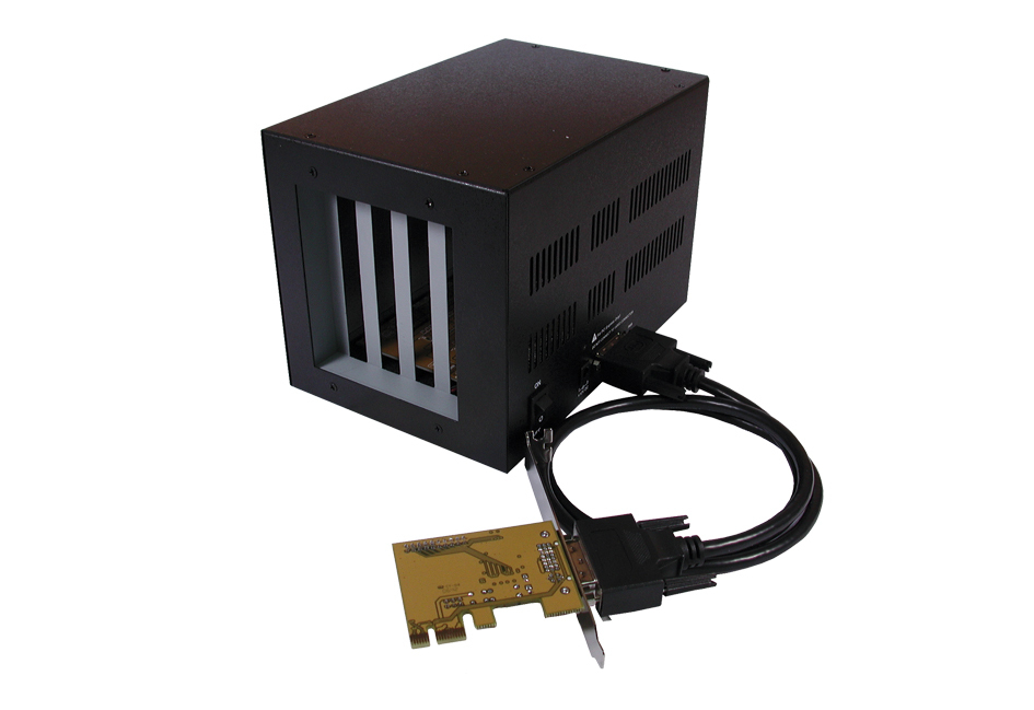 EXSYS PCI-Express Bus to 4x PCI Slot Expansion Box carte et adaptateur dinterfaces