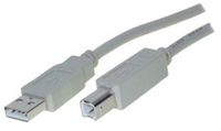 ShiverPeaks BS77021 - 1 m - USB A - USB B - USB 2.0 - 0,48 Gbit/s - Grau