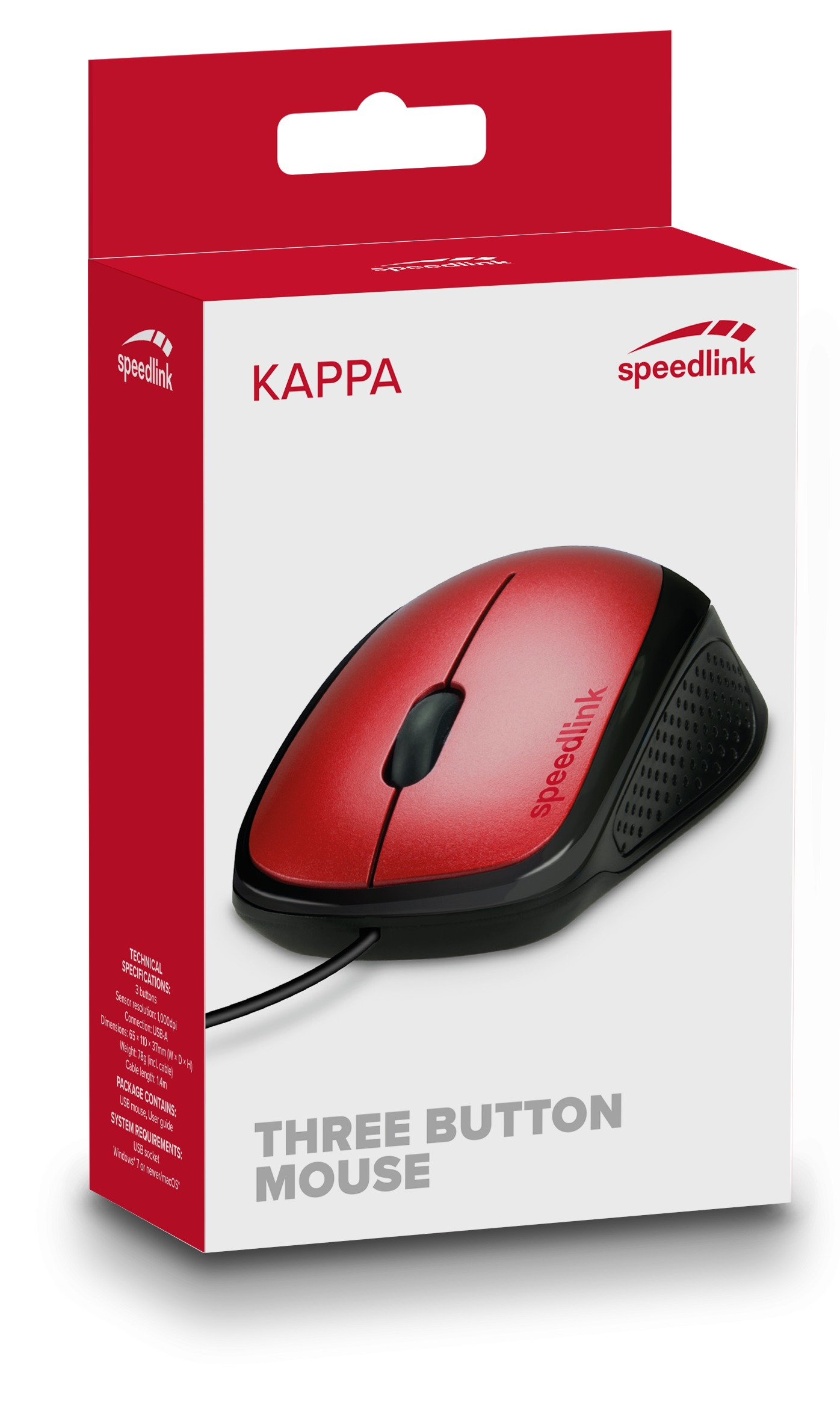 SPEEDLINK KAPPA Mouse - Maus - F�r Rechtsh�nder