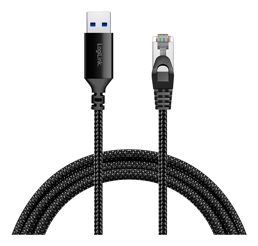 LogiLink CU0402 cable de red Negro 2 m Cat6 S/FTP (S-STP) Alrededor