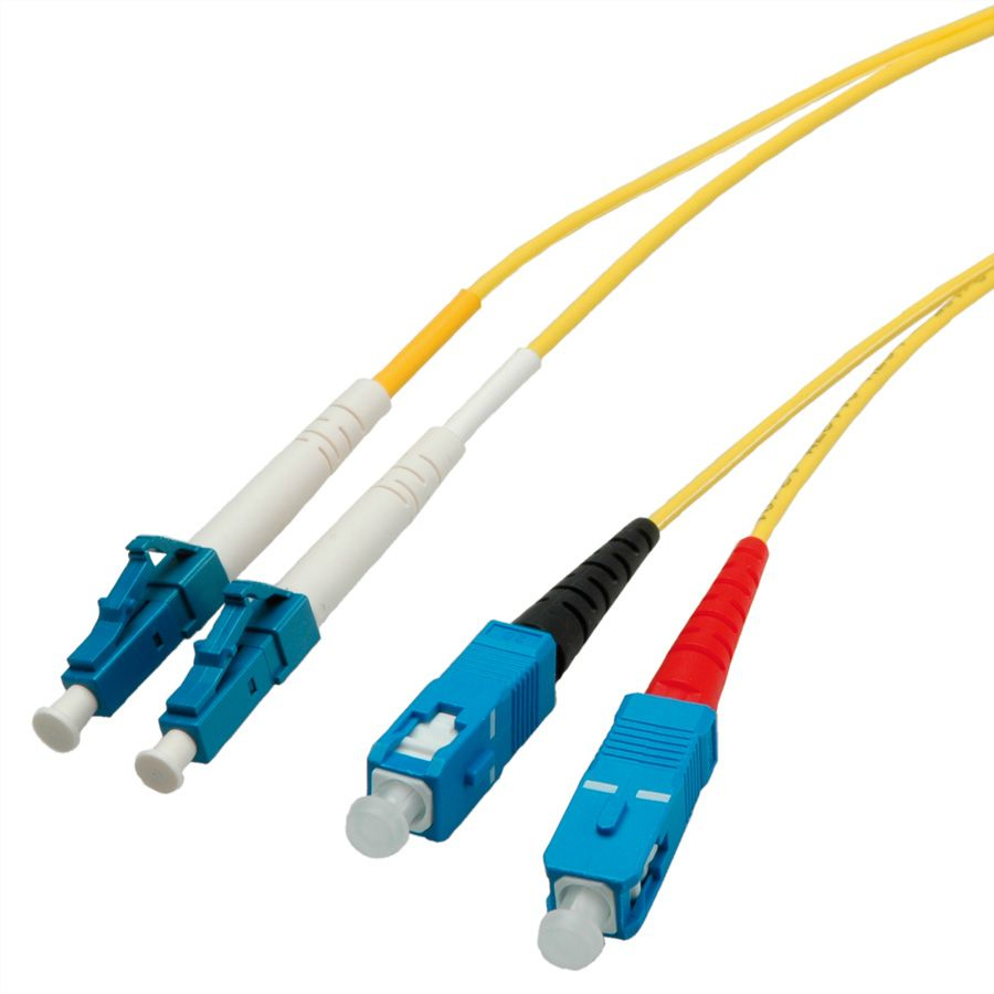 Secomp 21.06.1105 cble de fibre optique 5 m LC SC OS2 Jaune