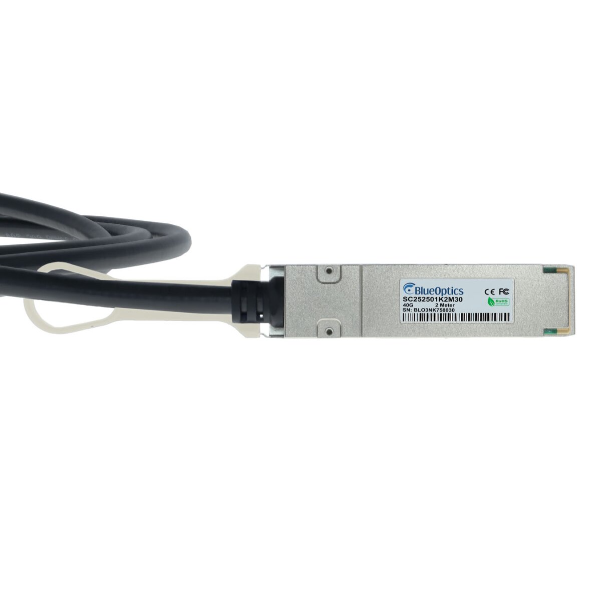 BlueOptics Palo Alto Networks PAN-QSFP-DAC-2M BlueLAN QSFP Direct Attach Kabel, 40GBASE-CR4, 30AWG, 2 Meter
