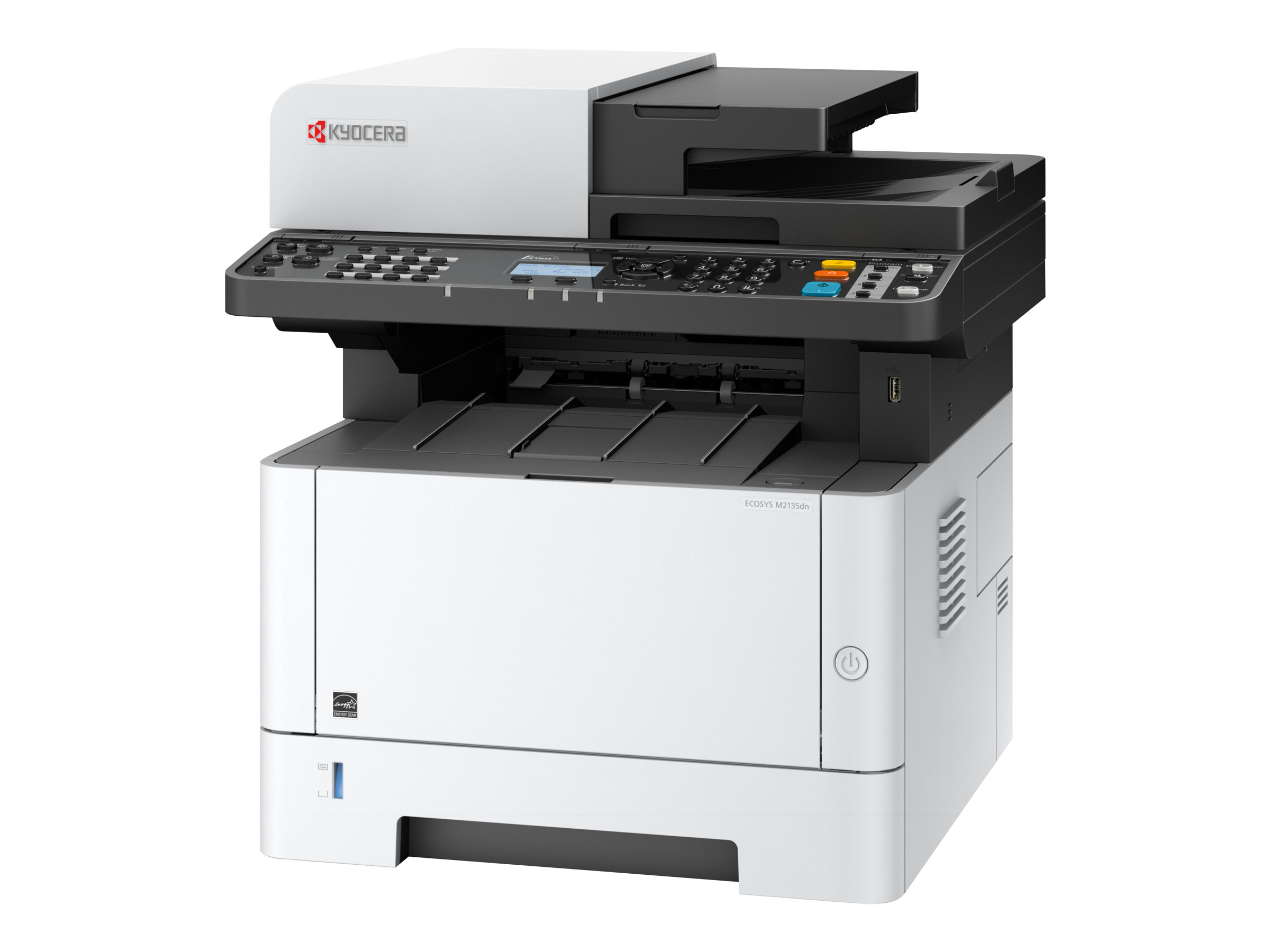 Kyocera ECOSYS M2135dn Life Plus 3 in 1 Laser-Multifunktionsdrucker grau