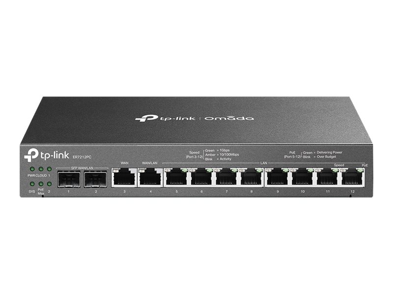 TP-LINK Omada ER7212PC V1 - Router - 8-Port-Switch