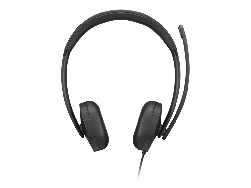 Lenovo VoIP Headset 5000 Auriculares Al�mbrico Diadema Oficina/Centro de llamadas USB Tipo C Negro