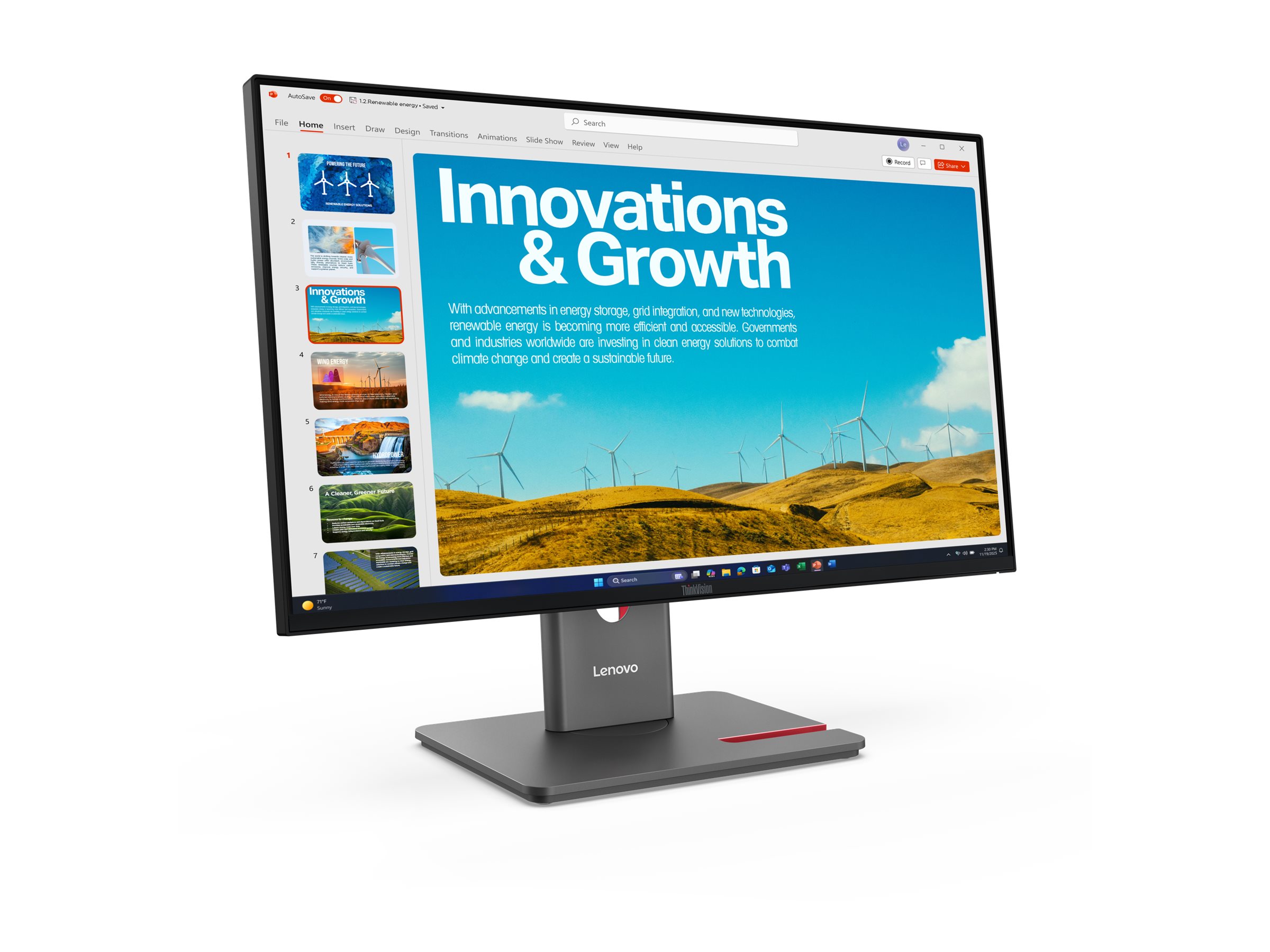 Lenovo ThinkVision P24QD-40 LED display 60,5 cm (23.8) 2560 x 1440 Pixel Quad HD LCD Nero