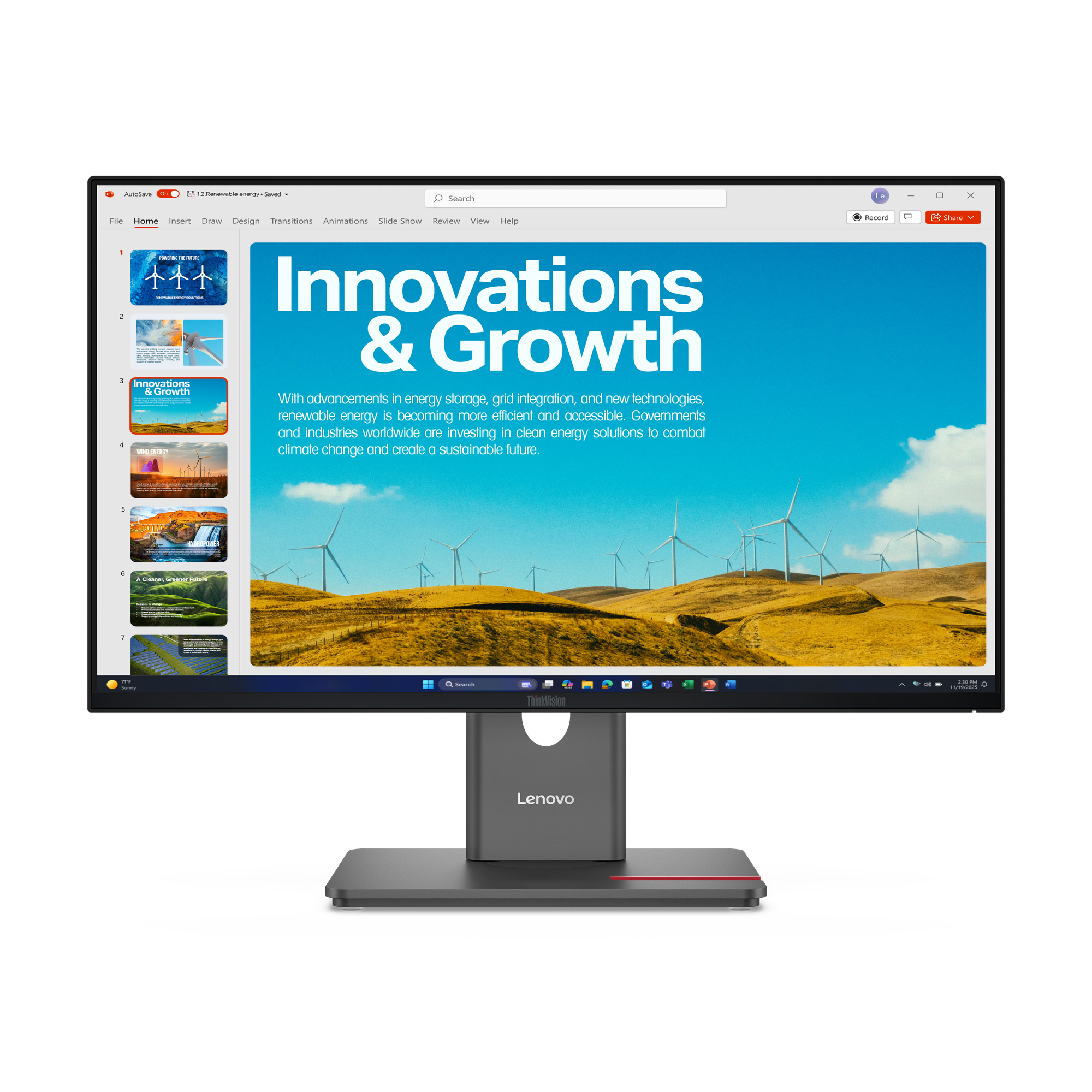 Lenovo ThinkVision P24QD-40 LED display 60,5 cm (23.8) 2560 x 1440 Pixel Quad HD LCD Nero