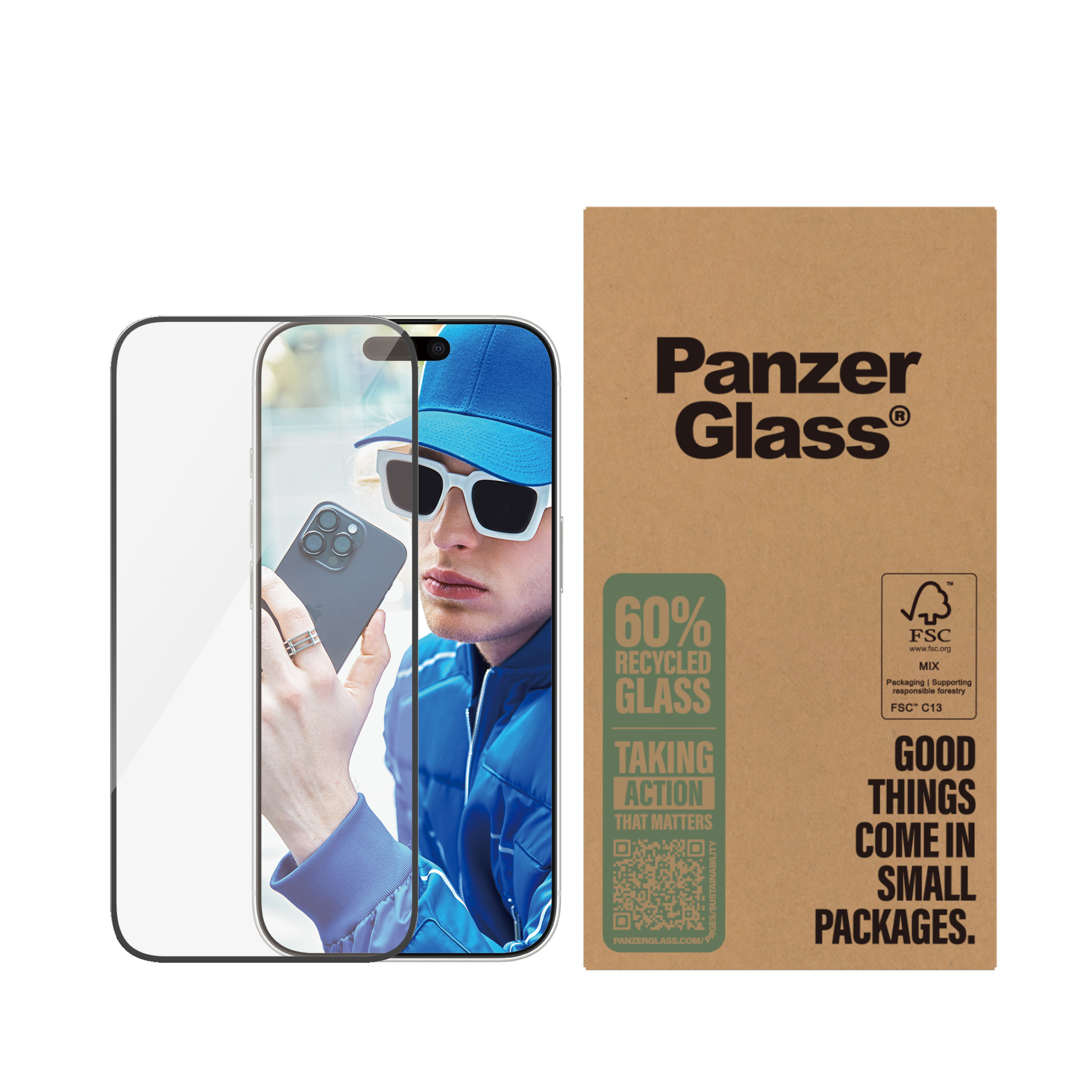 PanzerGlass � Screen Protector iPhone 16 Pro | Ultra-Wide Fit