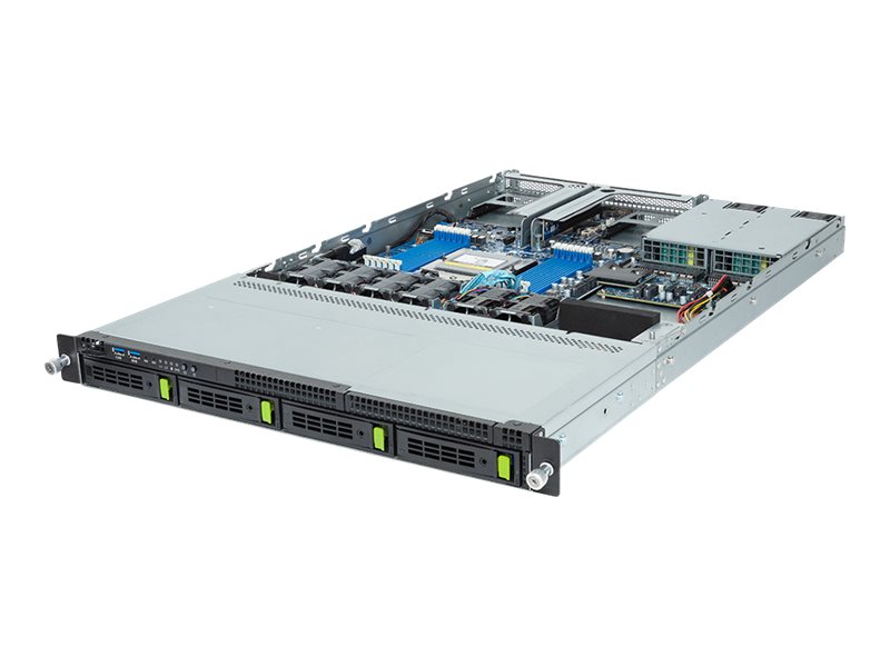Gigabyte R163-Z30 (rev. AAB1) - Server - Rack-Montage - 1U - 1-Weg - keine CPU - RAM 0 GB - SATA/SAS/NVMe - Hot-Swap 6.4 cm, 8.9 cm (2.5, 3.5)