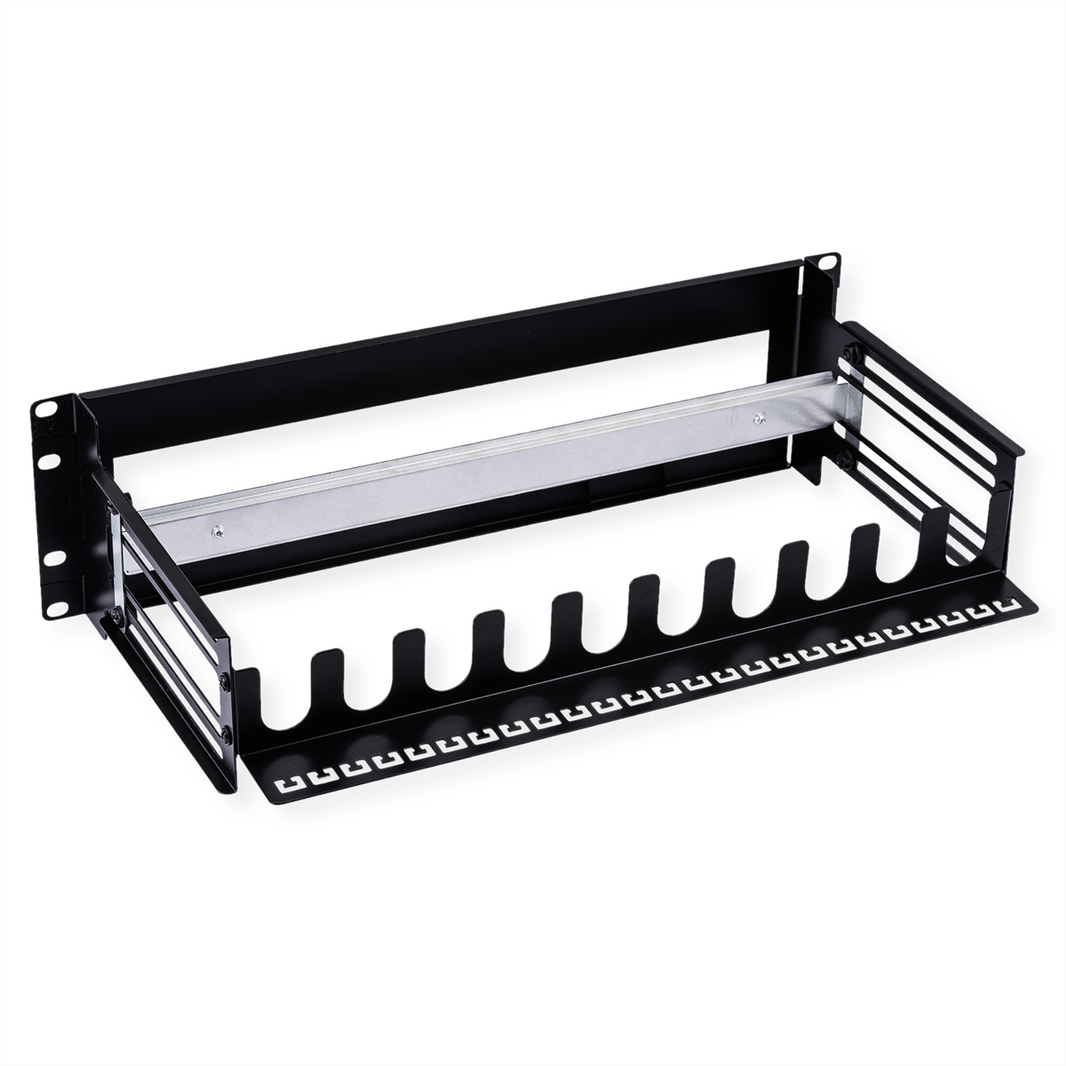 VALUE 19-Hutschienenhalter 3 HE mit Kabelmanagement
