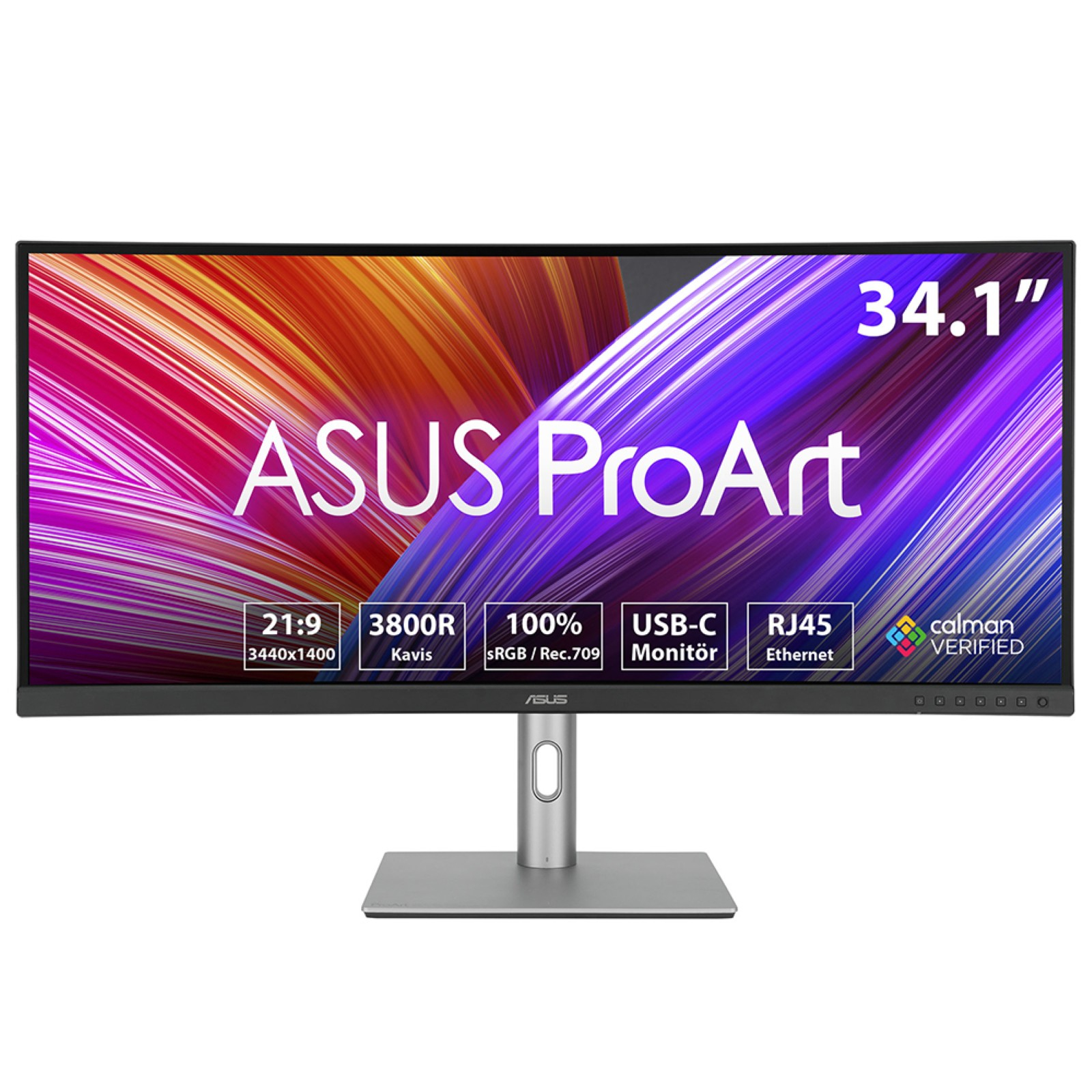 ASUS ProArt PA34VCNV computer monitor 86.6 cm (34.1) 3440 x 1440 pixels UltraWide Quad HD LCD Black