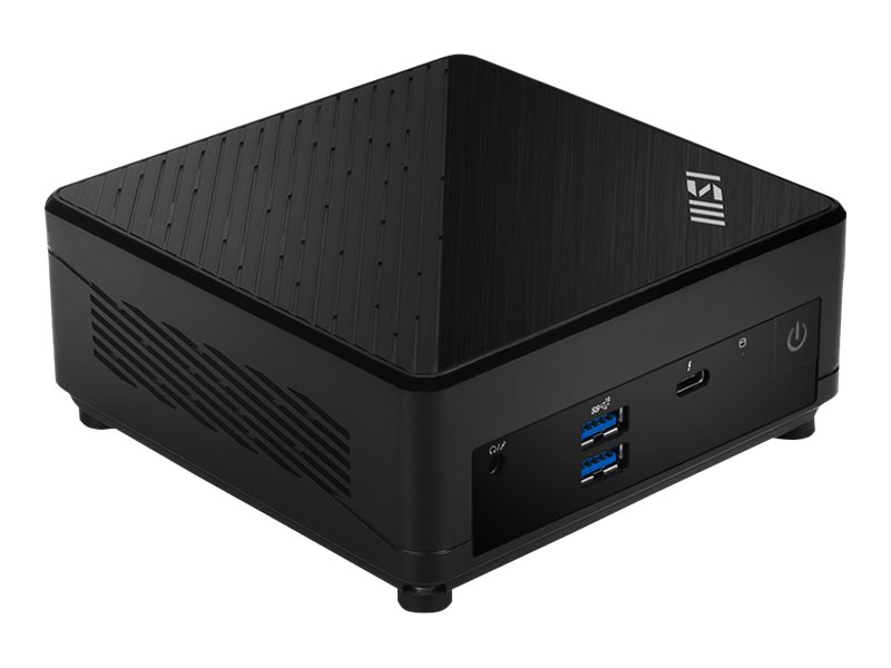 MSI Cubi 5 12M 283BAT - Barebone - Mini-PC - 1 x Core i5 1235U / 1.3 GHz - RAM 0 GB - Iris Graphics - Wi-Fi 6E, Bluetooth 5.3, 1GbE, 2.5GbE - WLAN: 802.11a/b/g/n/ac/ax (Wi-Fi 6E)