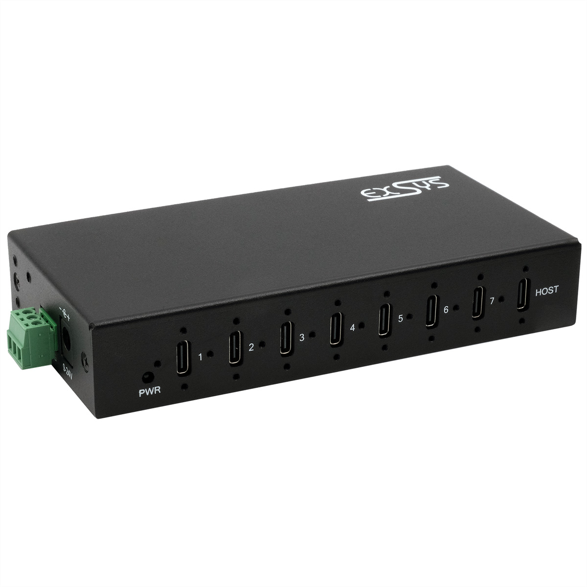 Exsys EX-12277HMS USB 3.2 Gen 2 Hub 7x C-Anschlsse