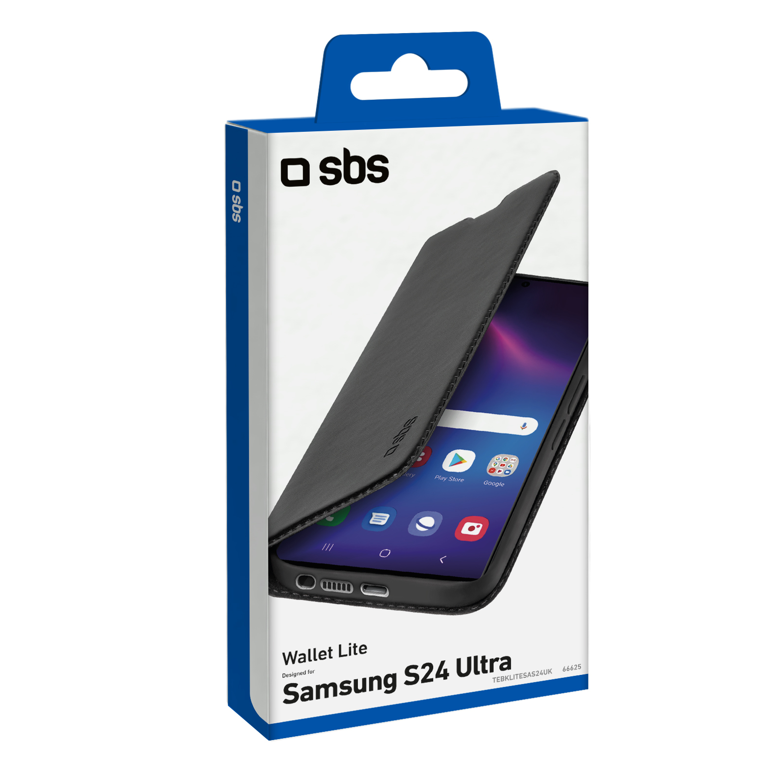 SBS Book Case Wallet Lite-Huelle fr Samsung Galaxy S24 Ultra schwarz