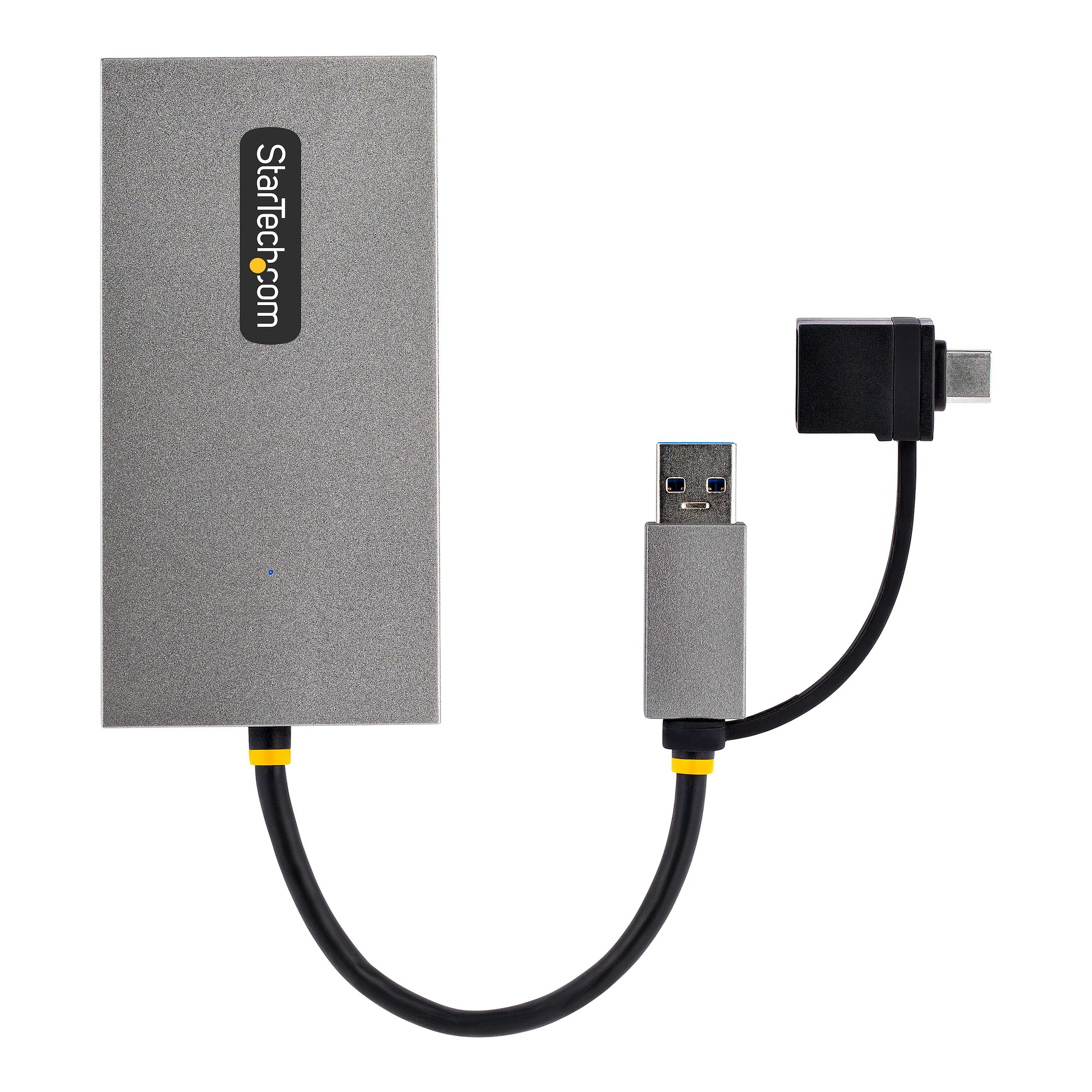 StarTech.com Adaptateur USB vers Double HDMI - USB A/C vers 2 Écrans HDMI  (1x 4K30Hz, 1x 1080p) - Dongle Intégré USB-A vers C, Câble de 11cm 