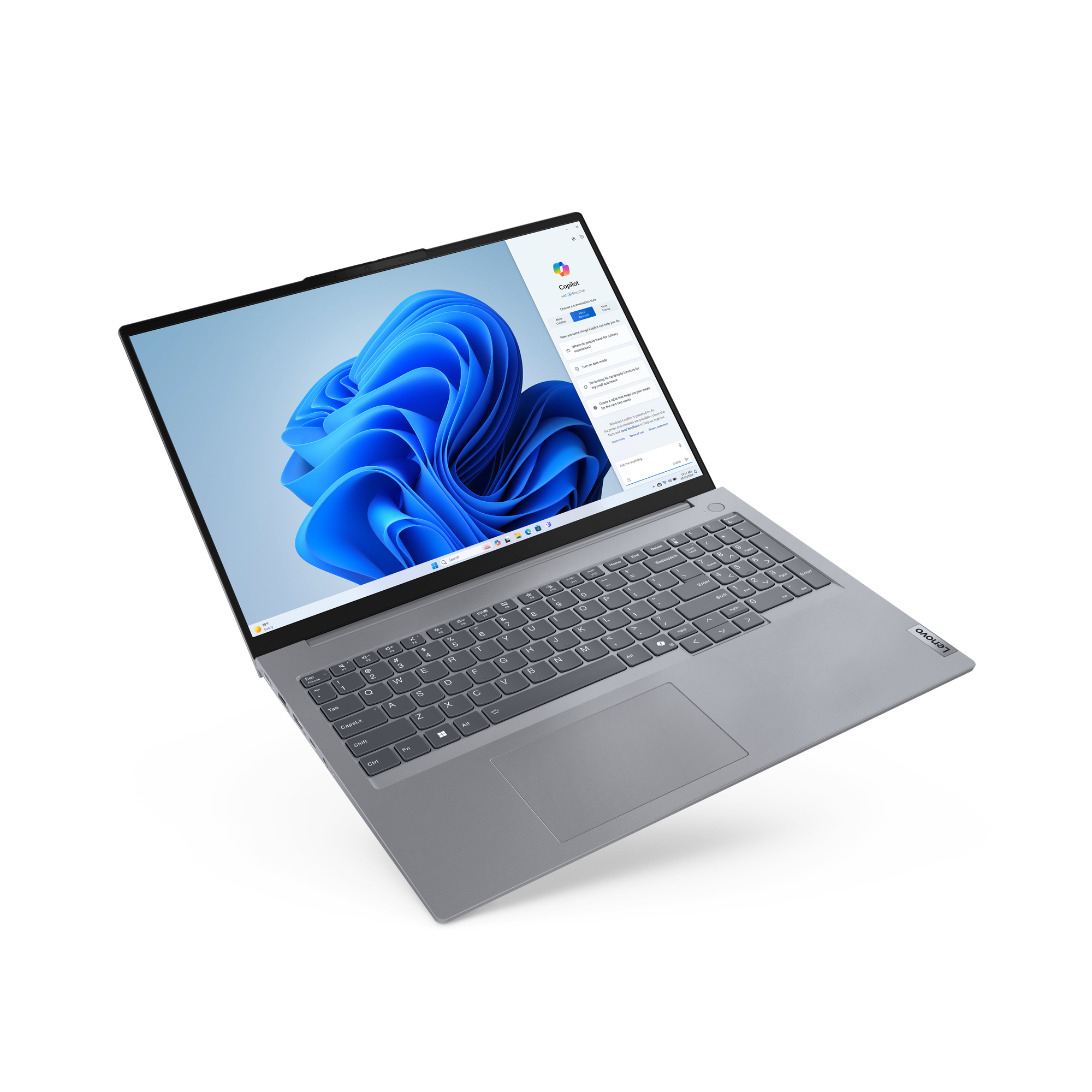 Lenovo ThinkBook 16 G7 ARP AMD Ryzen 5 7535HS Port�til 40,6 cm (16) WUXGA 32 GB DDR5-SDRAM 1 TB SSD Wi-Fi 6E (802.11ax) Windows 11 Pro Alem�n Gris