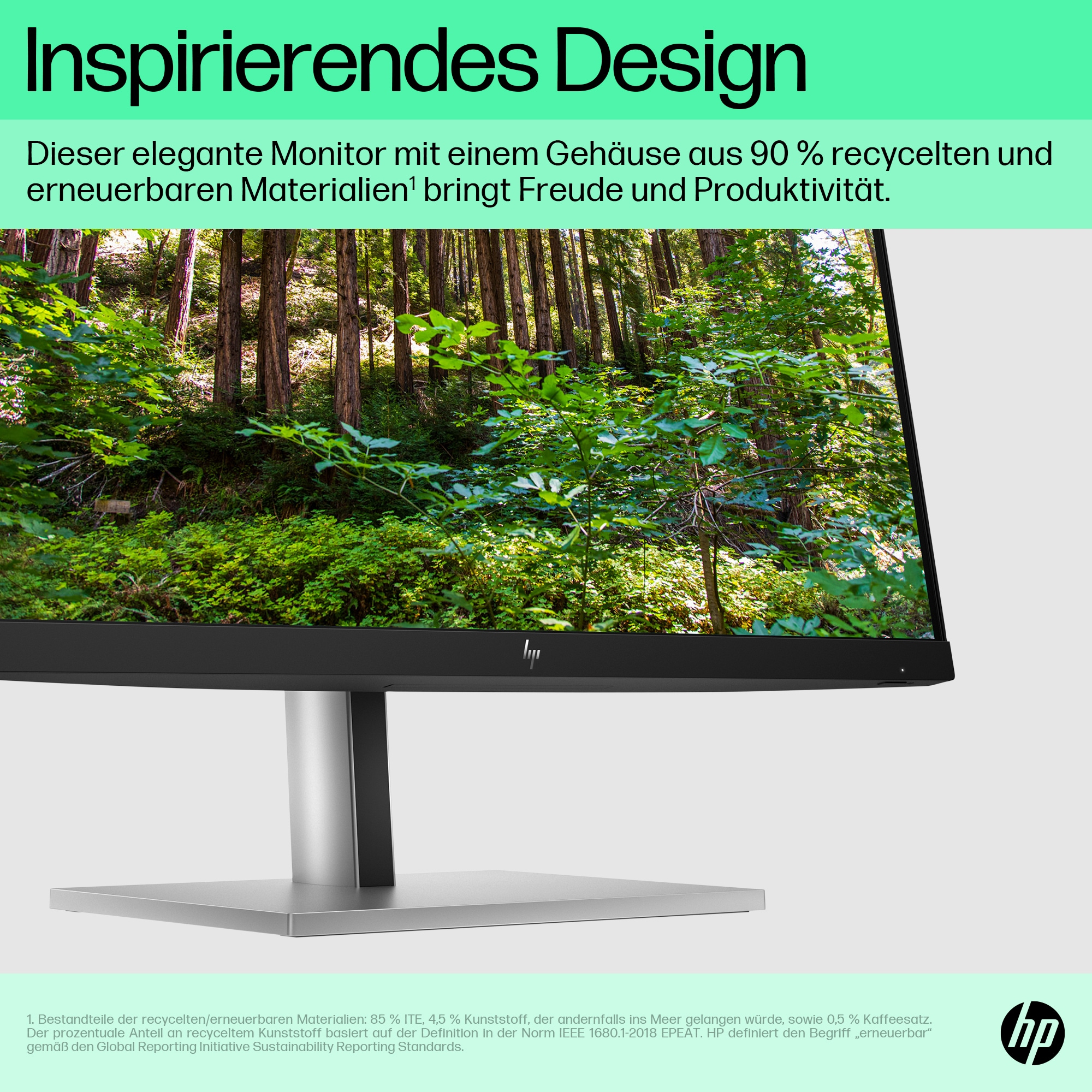 HP E-Series E22 G5 54,6 cm (21.5) 1920 x 1080 Pixeles Full HD LED Negro, Plata