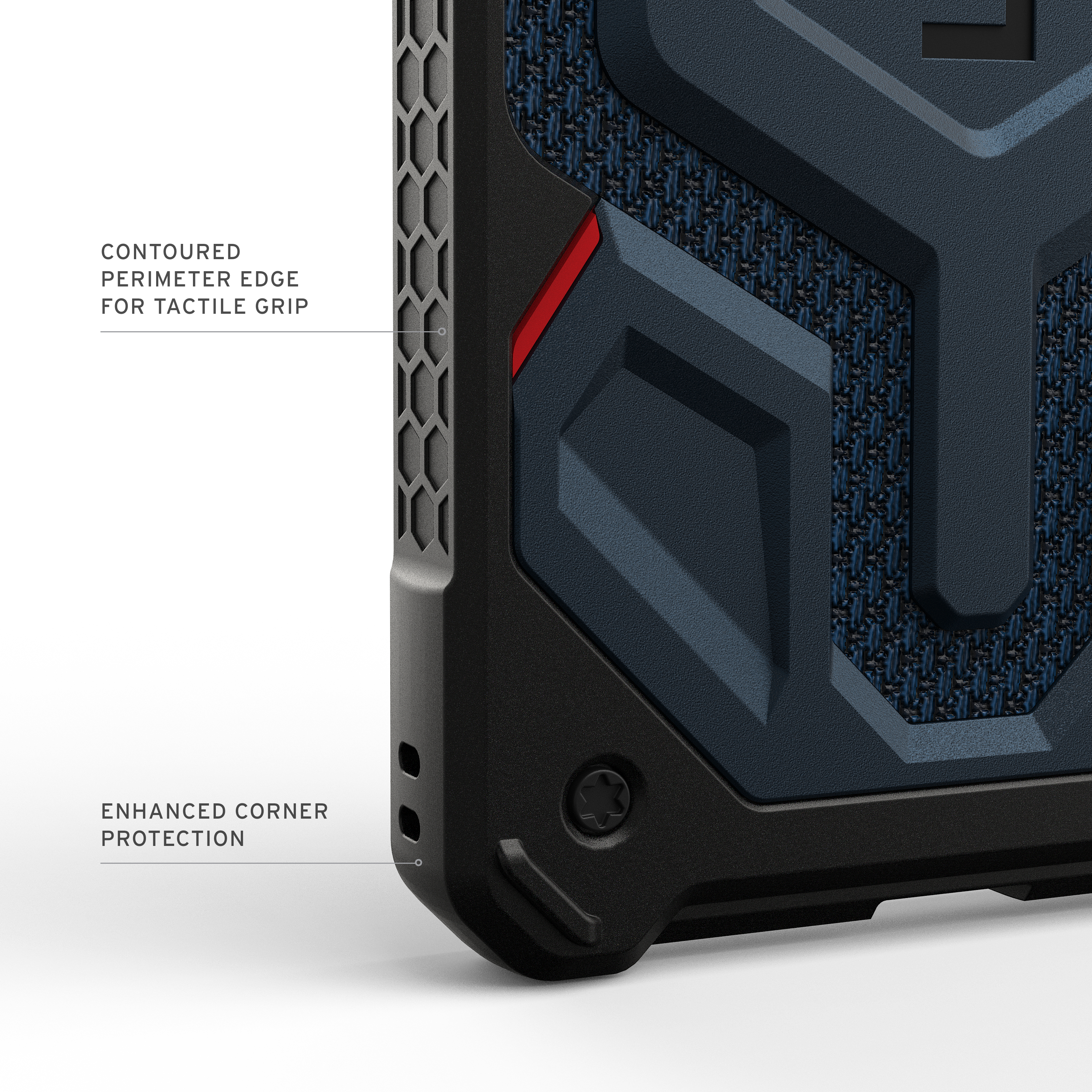 Urban Armor Gear Monarch Pro Kevlar mobile phone case 17.5 cm (6.9) Cover Dark Blue