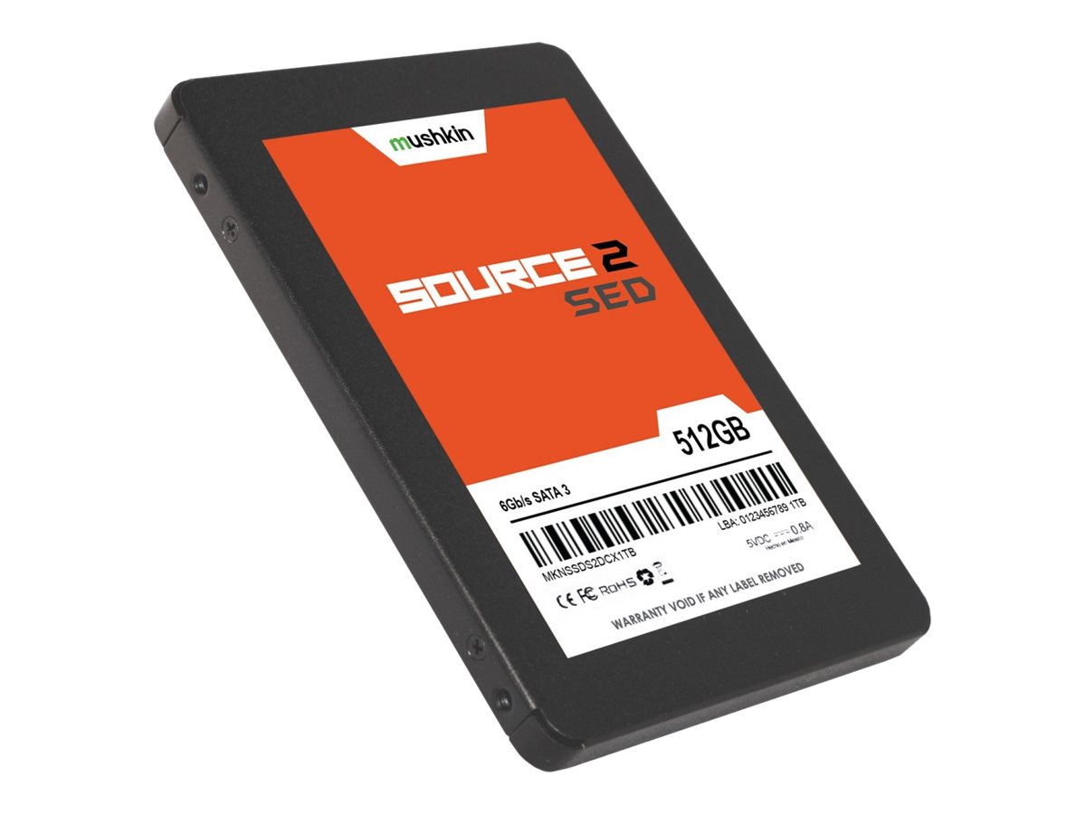 Mushkin Source 2 SED - SSD - verschl�sselt - 512 GB - intern - 2.5 (6.4 cm)