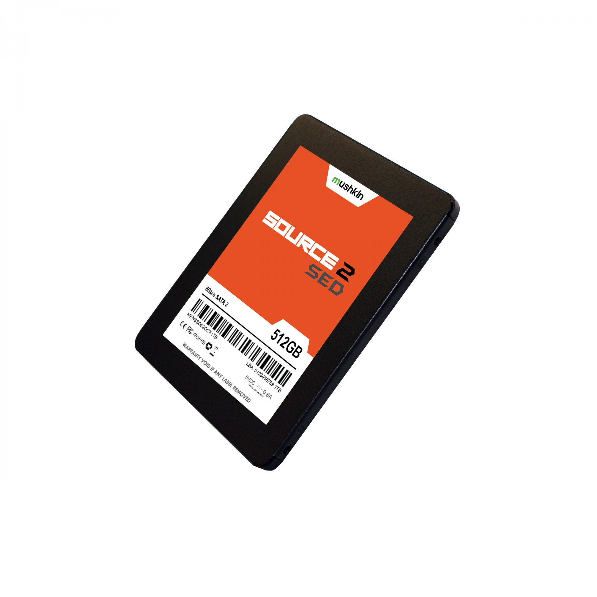 Mushkin Source 2 SED - SSD - verschl�sselt - 512 GB - intern - 2.5 (6.4 cm)
