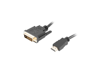 Lanberg CA-HDDV-20CU-0018-BK - 1,8 m - HDMI Typ A (Standard) - DVI-D - Mnnlich - Mnnlich - Gerade