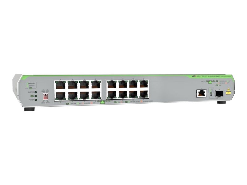 Allied Telesis CentreCOM AT-GS910/18XST - Switch - unmanaged - 16 x 10/100/1000 + 1 x 100/1000/2,5 G/5 G/10 G (Uplink)