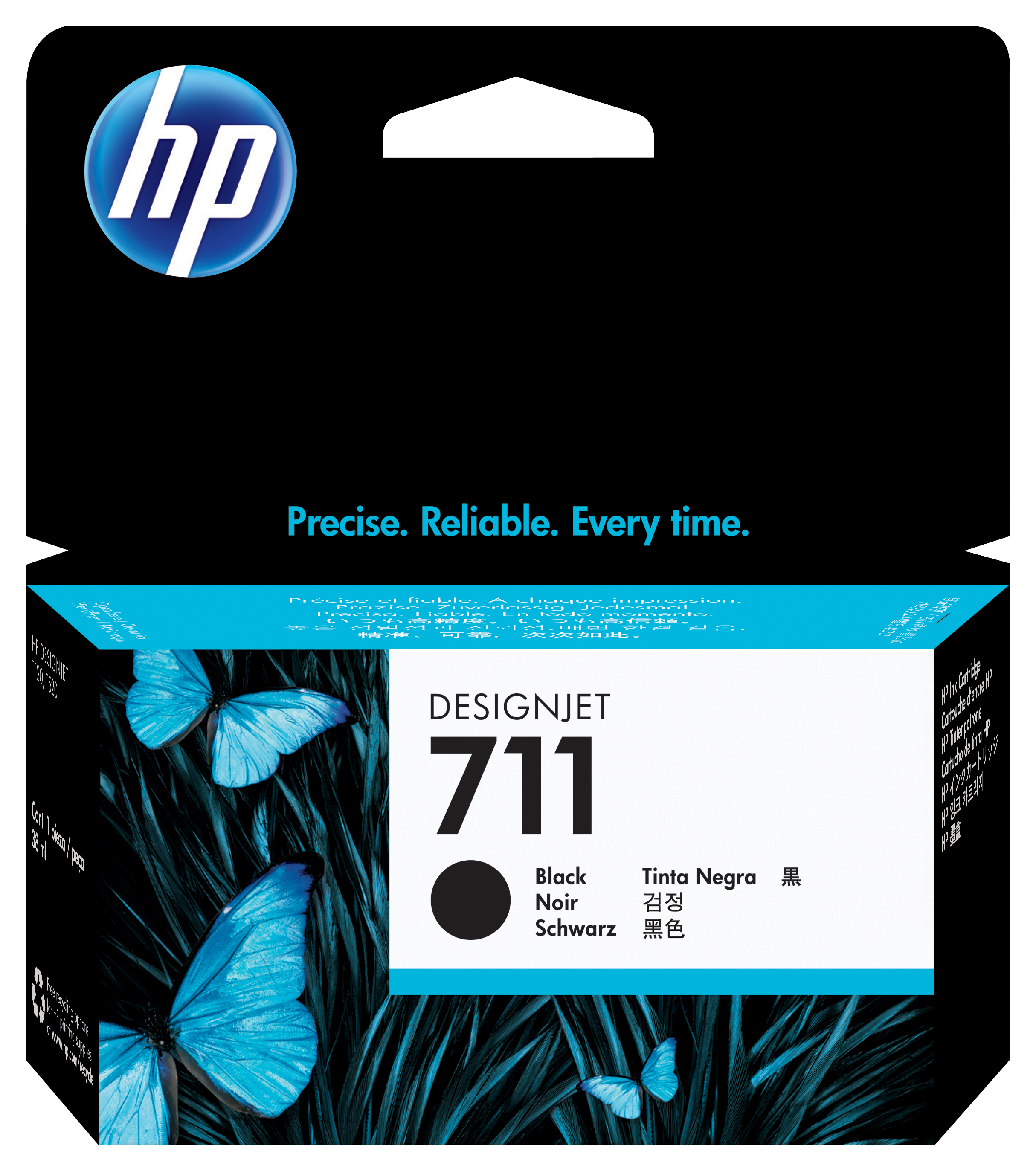 HP 711 38-ML BLACK INK CARTRIDGE