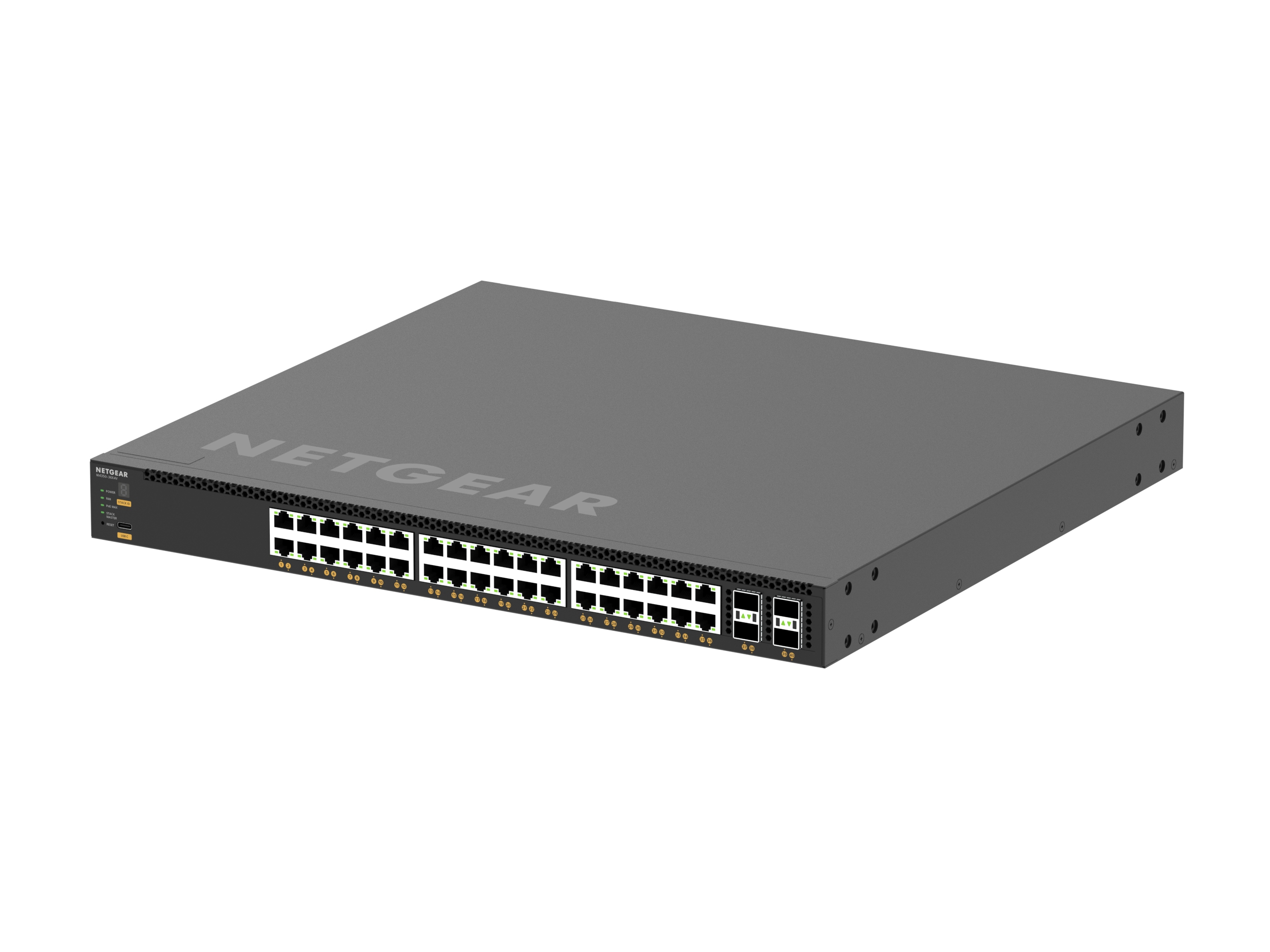NETGEAR M4350-36X4V Gestionado L3 10G Ethernet (100/1000/10000) Energ�a sobre Ethernet (PoE) 1U Negro