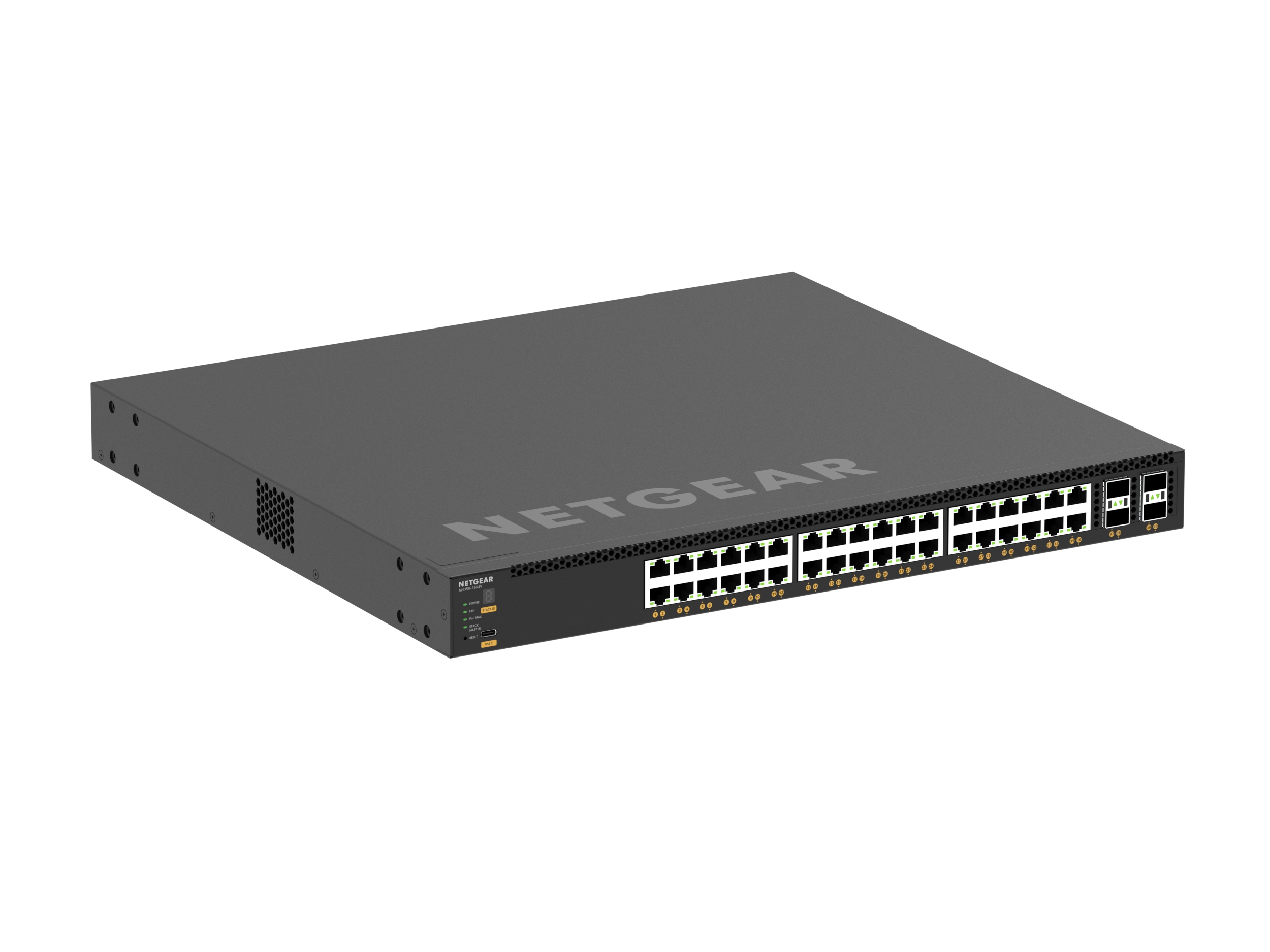 NETGEAR M4350-36X4V Gestionado L3 10G Ethernet (100/1000/10000) Energ�a sobre Ethernet (PoE) 1U Negro