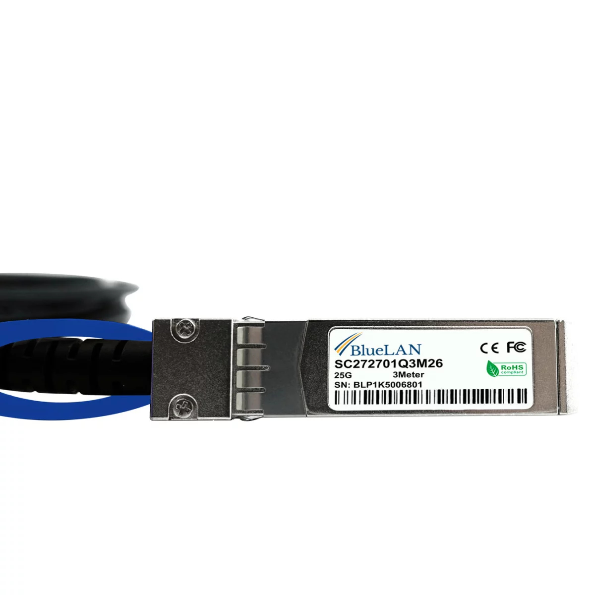 BlueOptics HPE R9F91A kompatibles BlueLAN DAC SFP28 SC272701Q1M30