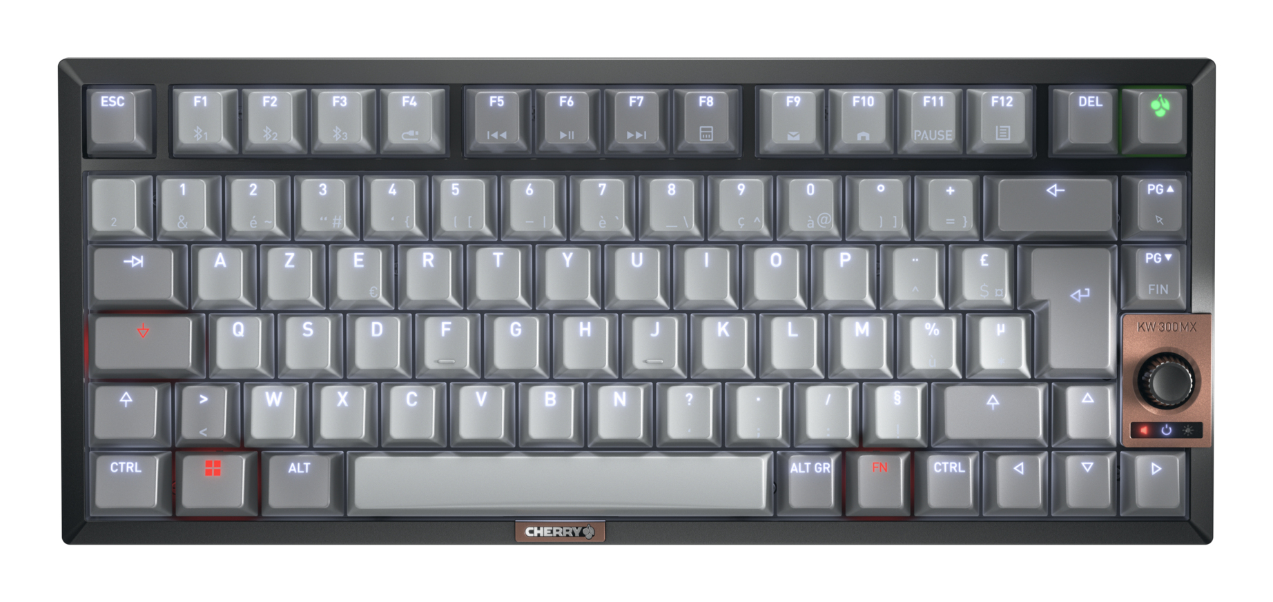 Cherry KW 300 MX - Tastatur - 75% - compact - hintergrundbeleuchtet