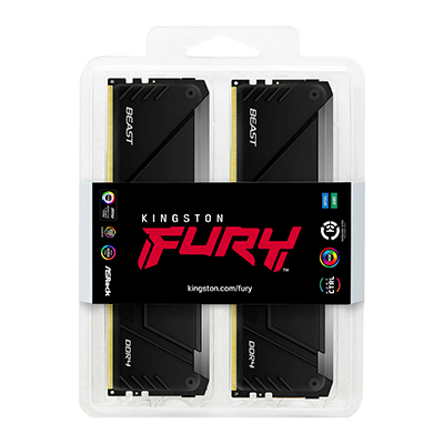 Kingston FURY Beast RGB - DDR4 - Kit - 128 GB: 4 x 32 GB